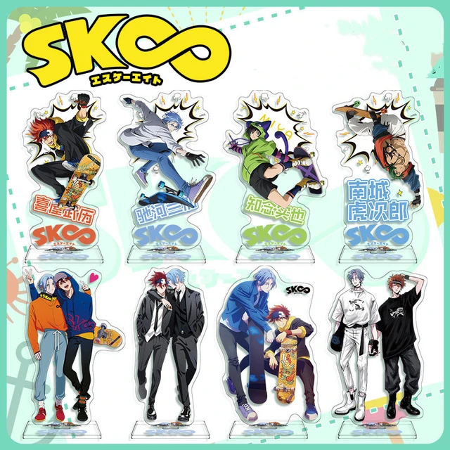 5pcs Anime Sk8 the Infinity Acrylic Stand Miya Langa Reki Characters Model  Toys Action Figure Ornaments 