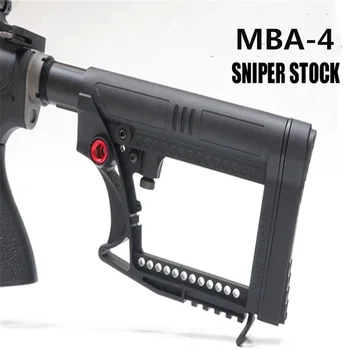 

High-quality LUTH MBA-4 Nylon Backrest Black Cross-border High-quality Water Bomb Butt Toy Modification Accessories