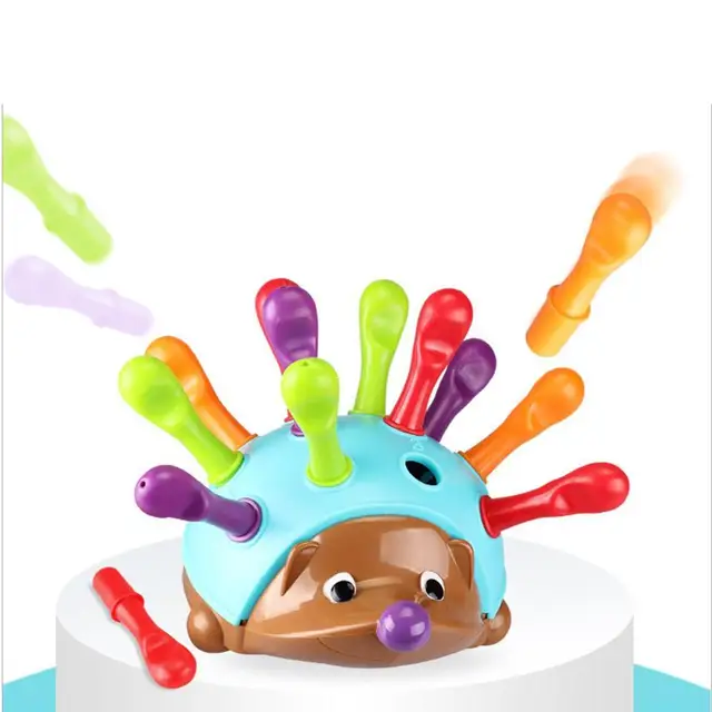 Hedgehog Shape Sorter Color Matching Games Stacking Toy for kids Early Learning Educational Interactive Toys Montessori Gifts 5