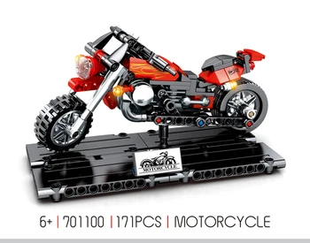 

Classic motorcycle Technics building block vehicle motor model steam bricks educational toys collection for children gifts