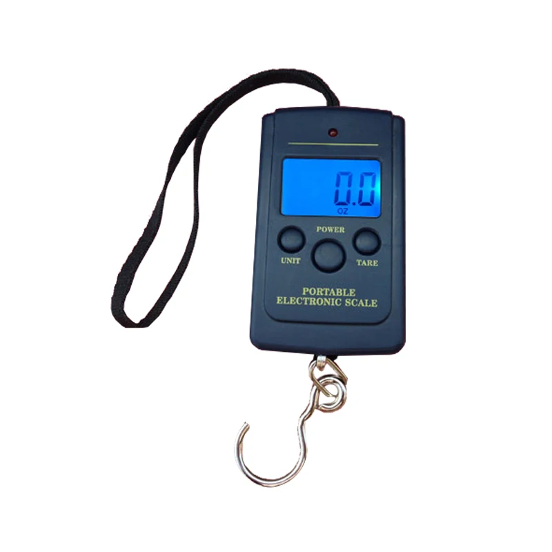 

Mini Luggage Hook Scale Electronic Scale Weight LCD Backlight 40Kg/10g Hanging Fishing Hook Pocket Weighing Balance