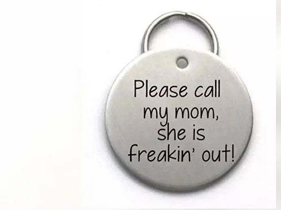 

Manufacturers Direct Selling Wholesale Customizable Pet Tag Engraved Dog Name Phone Stainless Steel round Label Metal Pendant