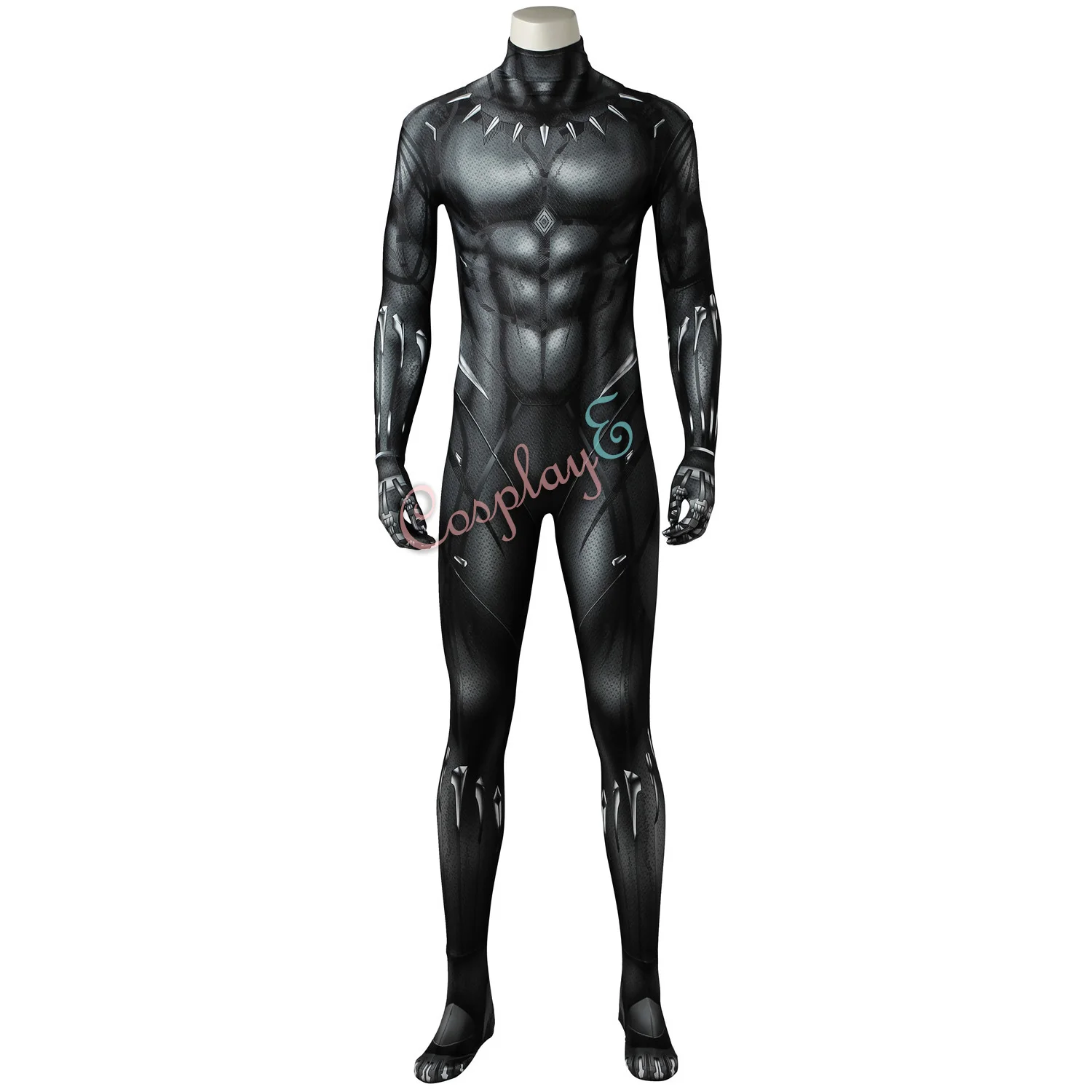 T'Challa костюм Черная пантера Косплей черный комбинезон| |