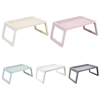 

Multifunctional Folding Wooden Lazy Table Student Bedroom Bed Tray Laptop Computer Desk Stand Picnic Table Tray for Breakfast