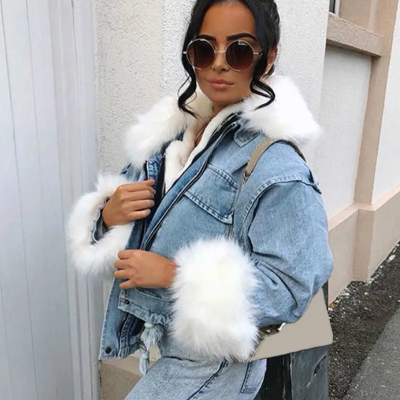 Women Winter Clothes Fashion Demin Jacket Coat