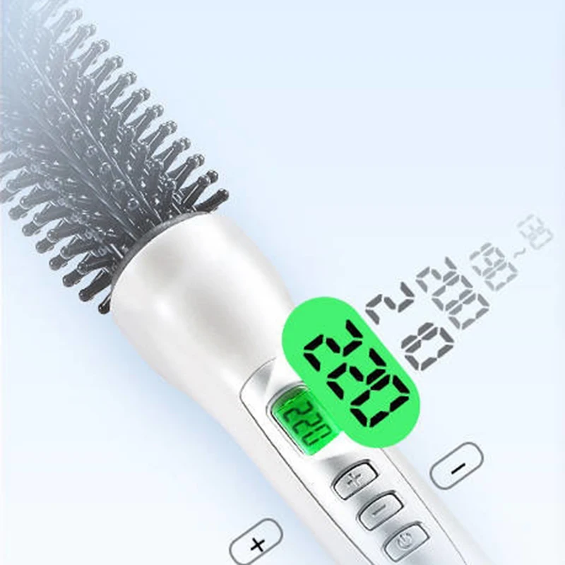 Профессиональные керамические анионные щипцы для завивки волос выпрямитель для волос Горячая расческа Электрический ЖК расческа для