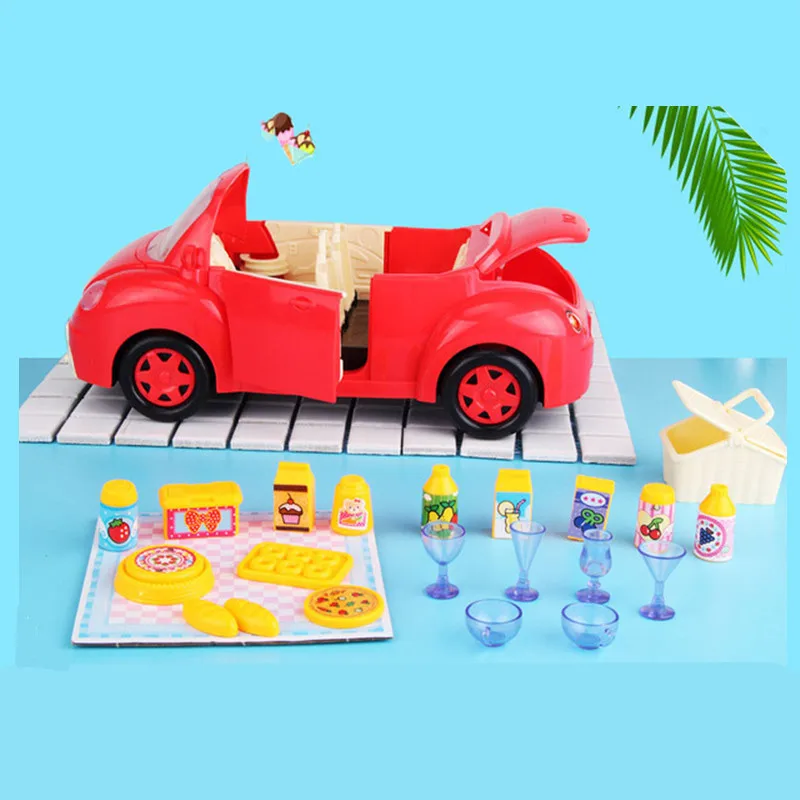DIY Doll House For LOL Doll etc Convertible Picnic Car Cute Dollhouse Miniatures Kids Toys Girl Birthday Best Gifts DIY Doll House For LOL Doll etc Convertible Picnic Car Cute Dollhouse Miniatures Kids Toys Girl Birthday Best Gifts