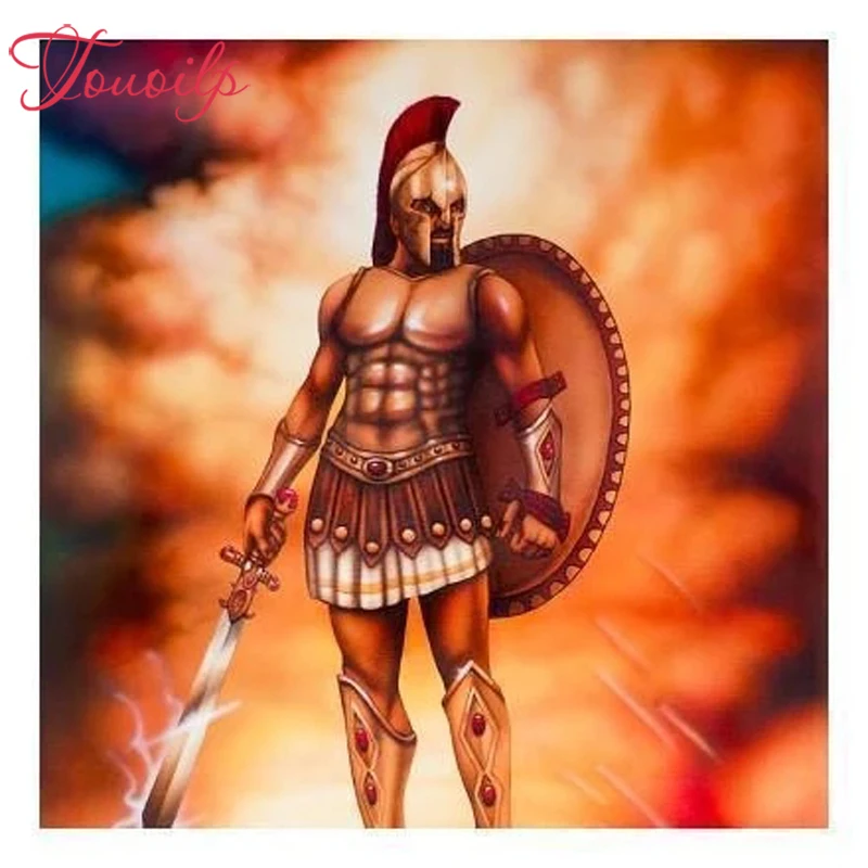 

TOUOILP Diamond embroidery full DIY warrior Diamond painting Cross Stitch Mosaic Pasting images craft stickers Home Decorative