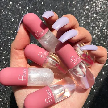 

Mini Capsule Plumping Lip Gloss Moisturizing Transparent Color Temperature Change Lipstick Shimmer Lip Gloss Beauty Make Up