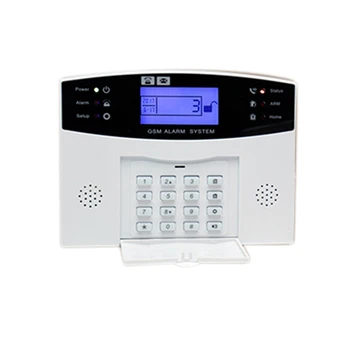 

NEW-Os Android App Control Wireless Home Security Gsm Alarm System Intercom Remote Control Autodial Siren Sensor Kit(Eu Plug)