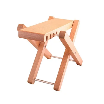 

Solid Wood Guitar FootStools Adjustable 4 Levels Professional Folding Wood Footstool Pedal Adjustable Footstool From 5 Inch Up T
