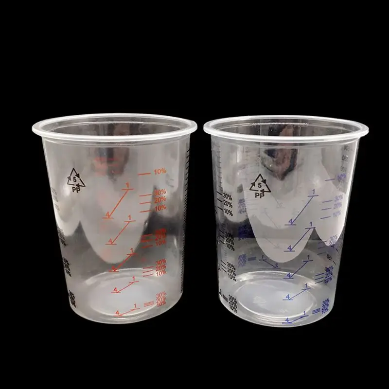 10 шт пластиковые стаканчики для Смешивания Краски 600 мл смешивающий горшок для смешивания окрашенных стаканчиков установка падение корабля