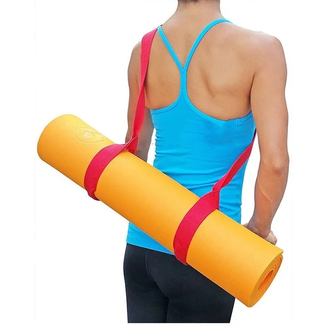 Portable Yoga Mat Sling Sports Canvas Belt Fitness Gym Ajustable Carrier Shoulder Carry Strap