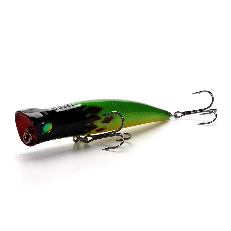 Большой Поппер рыболовная приманка 8 г 22 Bubble Burst pesca mar topwater Bass Black minnow приманки whopper