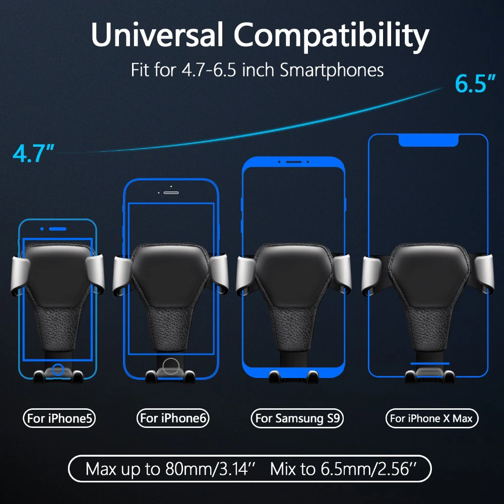 Универсальный автомобильный держатель для телефона кожаный гравитационный Автомобильный кронштейн вентиляционное отверстие подставка крепление для iPhone 8 XS XR samsung держатель для телефона, VOITURE