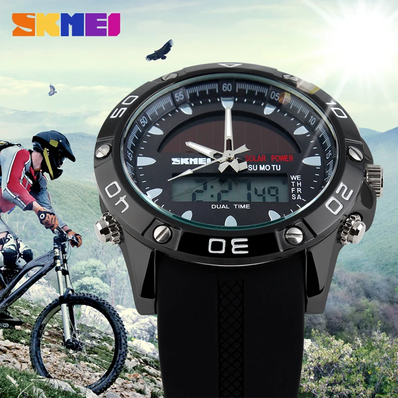 Oro  SKMEI Orologio Sportivo Da Uomo, Cronografo Digitale A Doppio Fuso Orario Impermeabile Fino A~p137001531