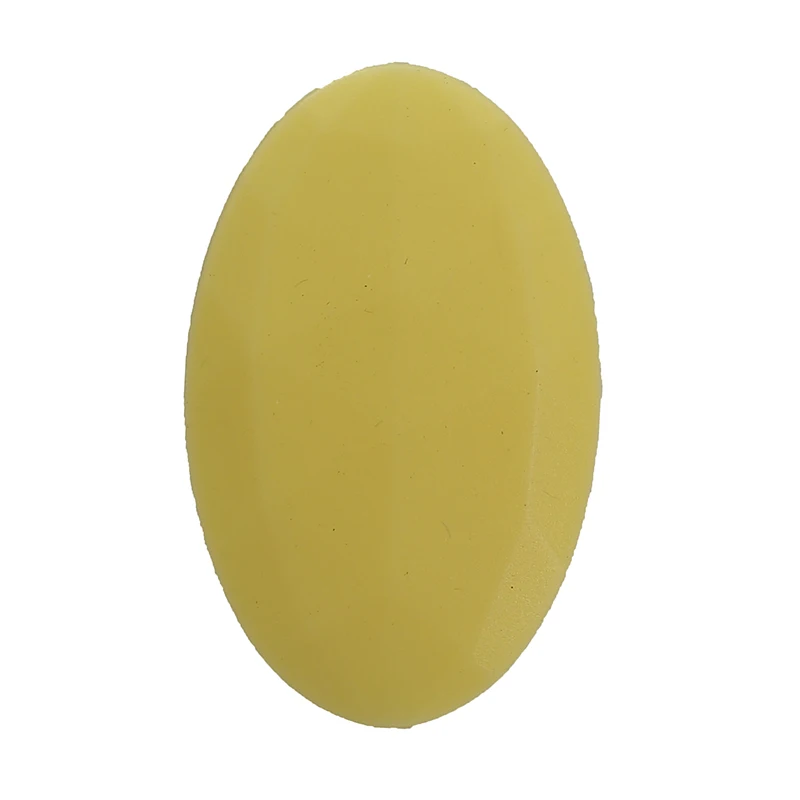 Cream Yellow Chenkai, 10 шт., силиконовый овель, плоский Прорезыватель для зубов, бусины для младенцев, пустышка, бусины для самостоятельного ухода за грудью, сенсорные ювелирные аксессуары, BPA бесплатно - Цвет: Cream Yellow
