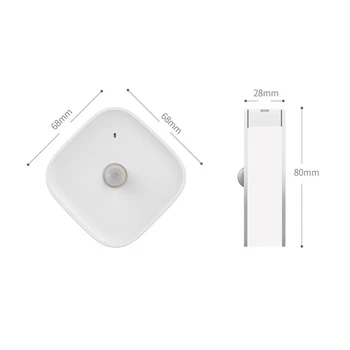 

Sensor Night Light Lamps with USB Light Rechargeable with Minimalist Style for Bedroom Closet Corridor Cabinet