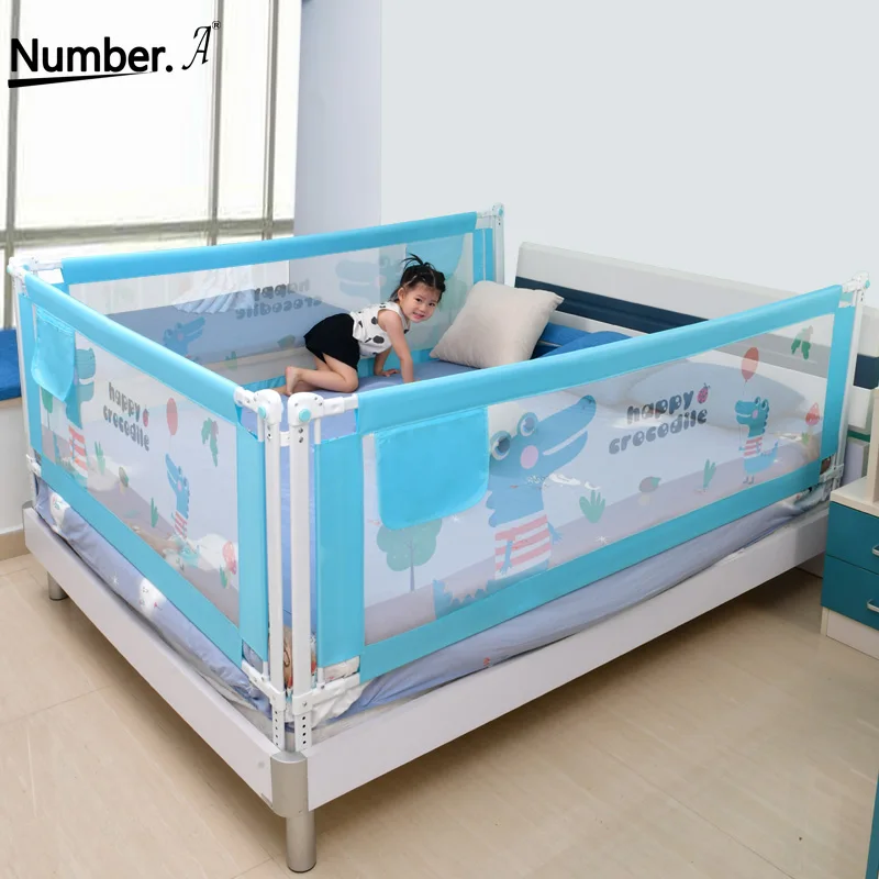 Hot Item Child Playpen Rail Barrier Fencing Safe Security Baby Kids Crib Bed Gate-Products Rbq5O9GV