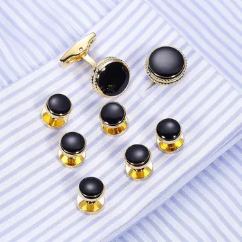 

Men's cufflinks new exquisite enamel cufflinks French shirt cufflinks decorative buttons charm men's gifts jewelry