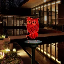 Светодиодный солнечной энергии животных газонные лампы садовые дворы Кол Пейзаж Открытый Свет Декор