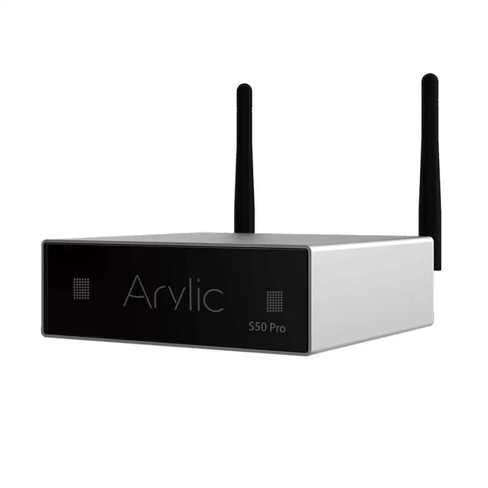 Arylic S50 Pro WiFi & aptX HD Preamplifier With ESS Sabre Dac AKM ADC Multiroom Airplay Spotify Tidal Internet Radio