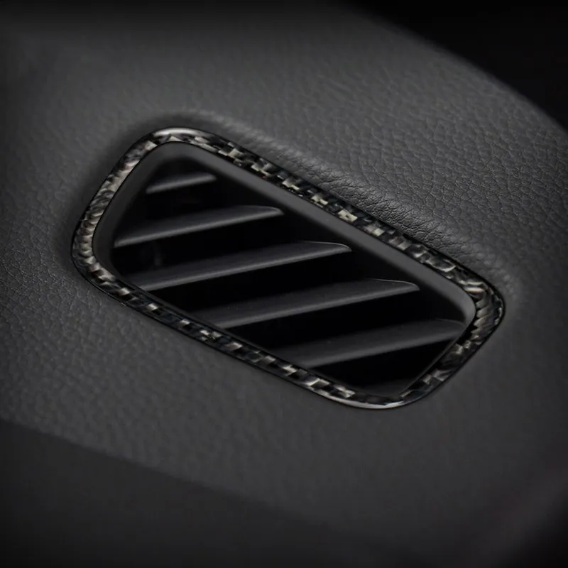 

Carbon Fiber Style Car Dashboard Air Conditioning Outlet Frame Decoration Sticker Trim For Porsche Macan 2015-18 Interior Decals
