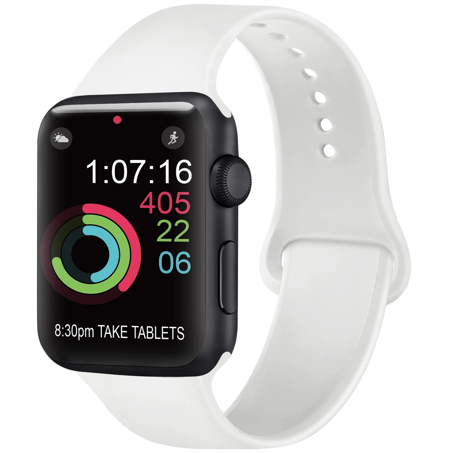 Silicone Sport Strap for Smartwatches - Versatile and Comfortable Watchband Replacement
