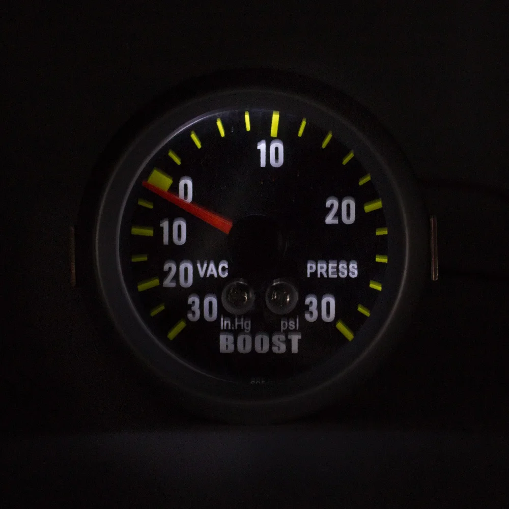 CNSPEED 52 мм Psi Turbo Boost Gauge Meter с датчиком Psi углеродное волокно для лица автомобиля Turbo Boost Meter Авто Boost Gauge YC100031