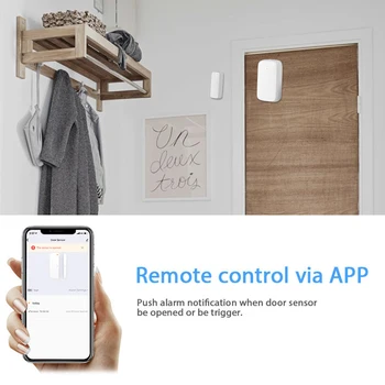

ZigBee graffiti Smart WiFi Door Sensor Door Open Closed Detectors smart door sensor Smart Home Intelligent linkage Magnetic Dete