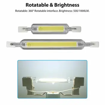 

Durable Cold White Replacement Bulb Floodlight Studio Lighting WIDELY APPLICATION 78mm Double Ended Safety Glass 110V