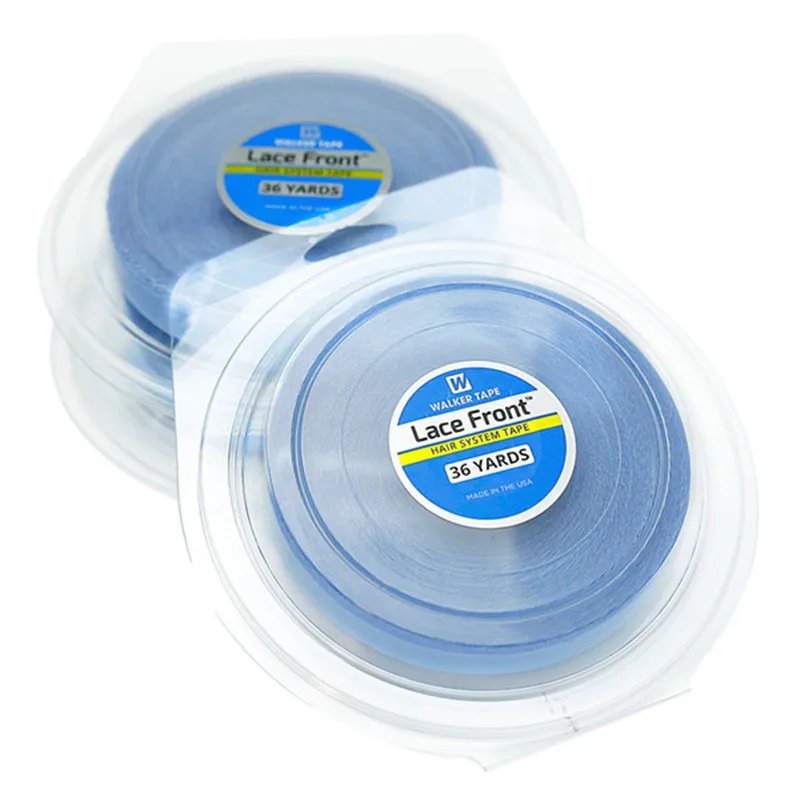Wholesale 36Yards Strong Blue Lace Front Support Tape Double Sided Adhesive Hair Tape For Tape Extension 4