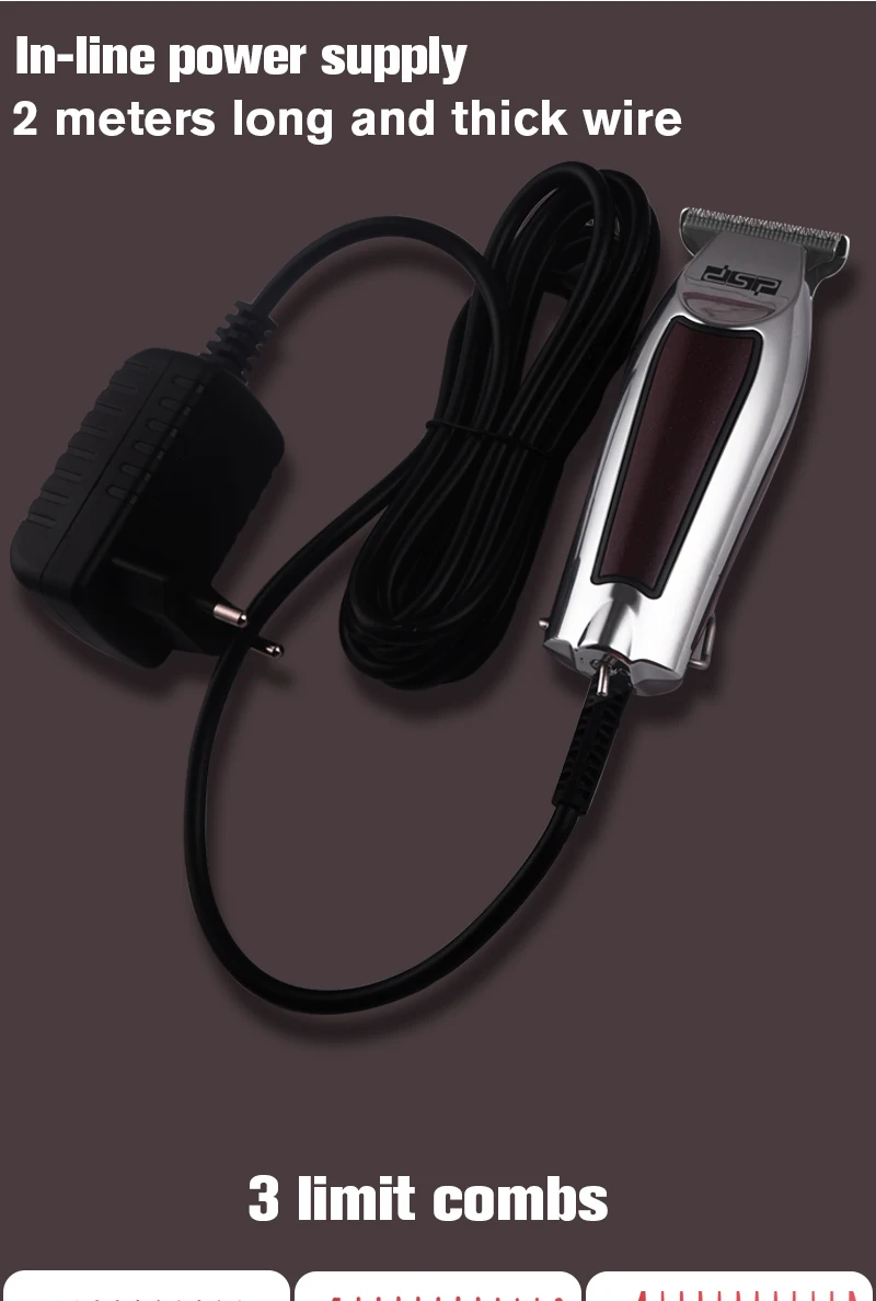 DSP Мини Портативная профессиональная машинка для стрижки волос немой бытовой триммер для волос унисекс удаление волос 100-240 в 50-60 Гц обтекаемая модель