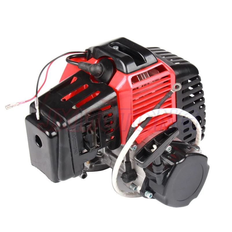 49Cc Motore Plastica Pull Start 15Mm Carburatore Plastica Mini Moto Pocket Atv Quad Buggy Dirt Pit Bike Chopper Scooter A Gas