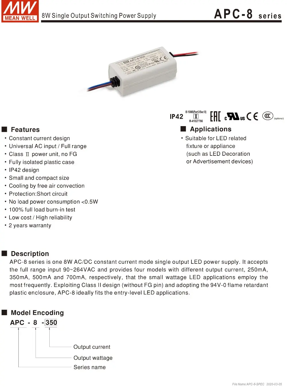 APC-8-SPEC-1