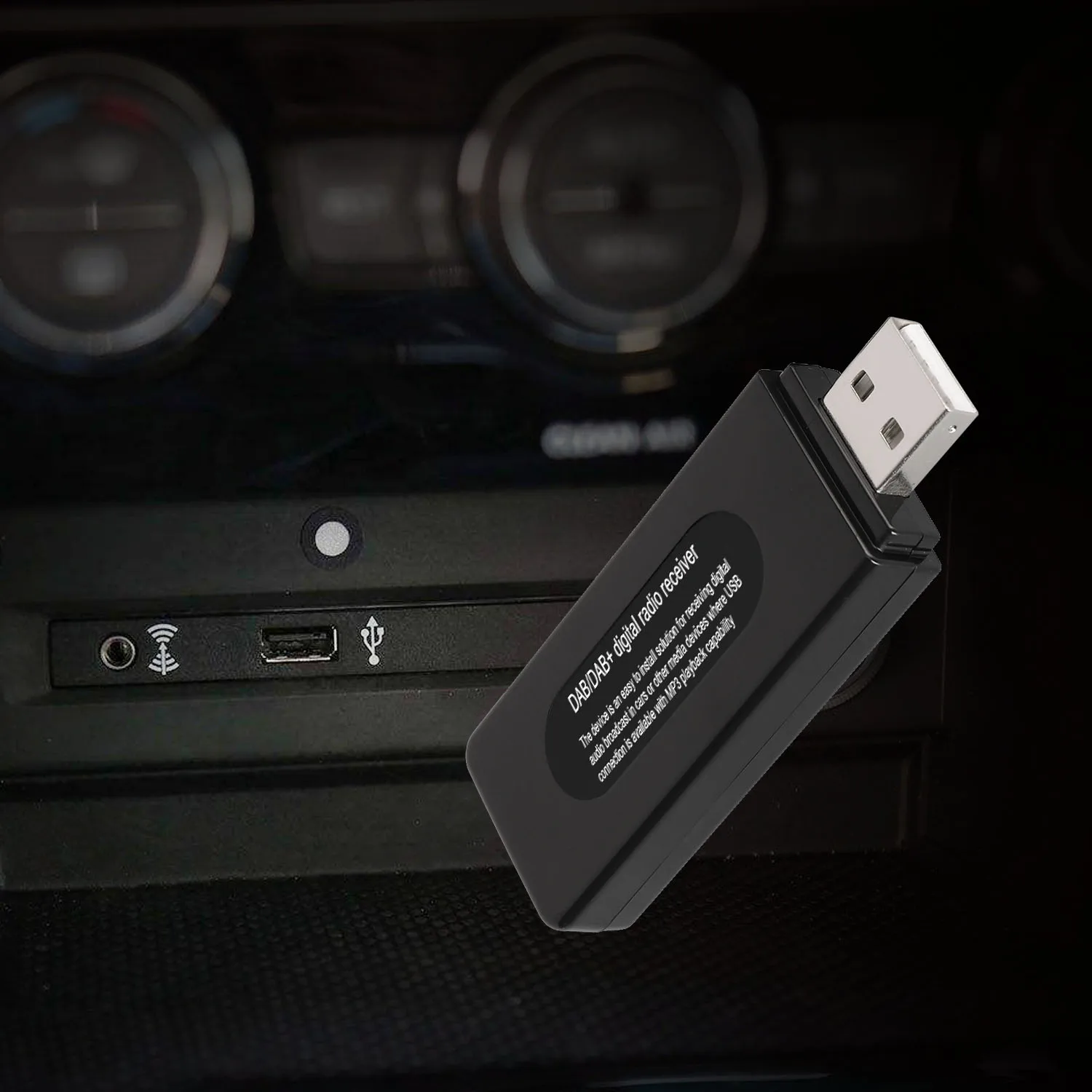 Мини-Автомобильный цифровой радиоприемник USB dab RDS Европейский общий дисплей без экрана
