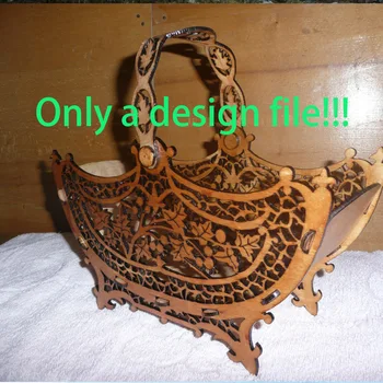 

Basket leaf plant style bakset 2d file dxf format vector design drawing files for CNC laser cutting files