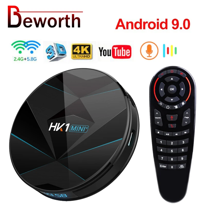 ТВ приставка HK1 MINI + на Android 9 0 4 64 ГБ Wi Fi 2 4/5 ГГц|ТВ-приставки и медиаплееры| |