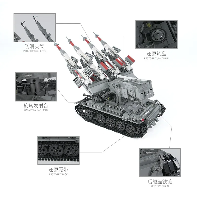 Мировая война 2 WW2 солдаты бронированный автомобиль Танк ракетная установка военный спецназ армии строительные блоки кирпичи детские игрушки подарок