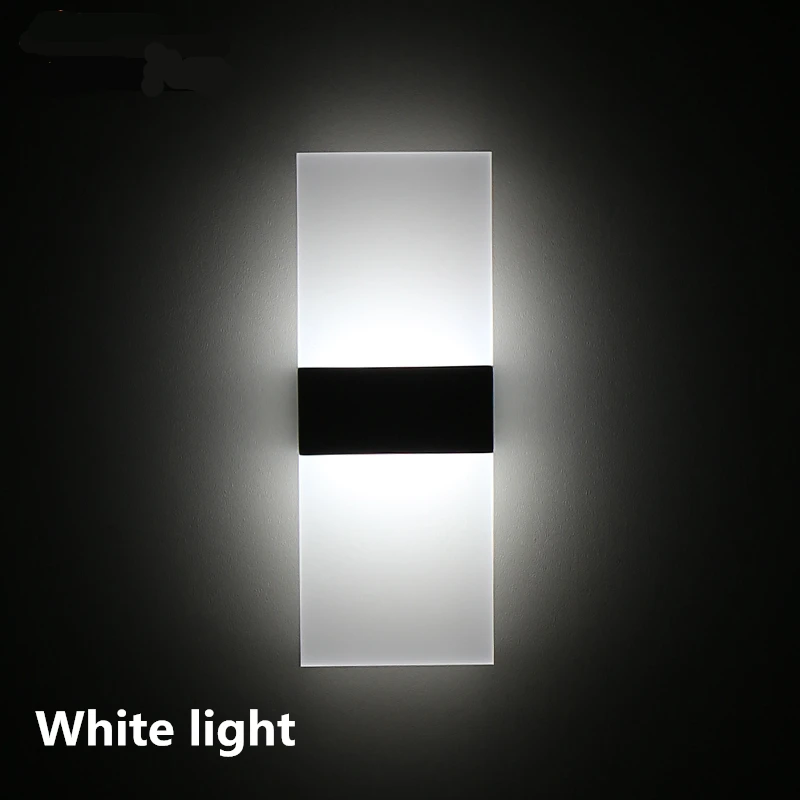 Светодиодный настенный светильник Arandela Лофт светильник Abajur аппликация Мураль Wandlamp ванная комната черный белый светильник акриловые настенные светильники