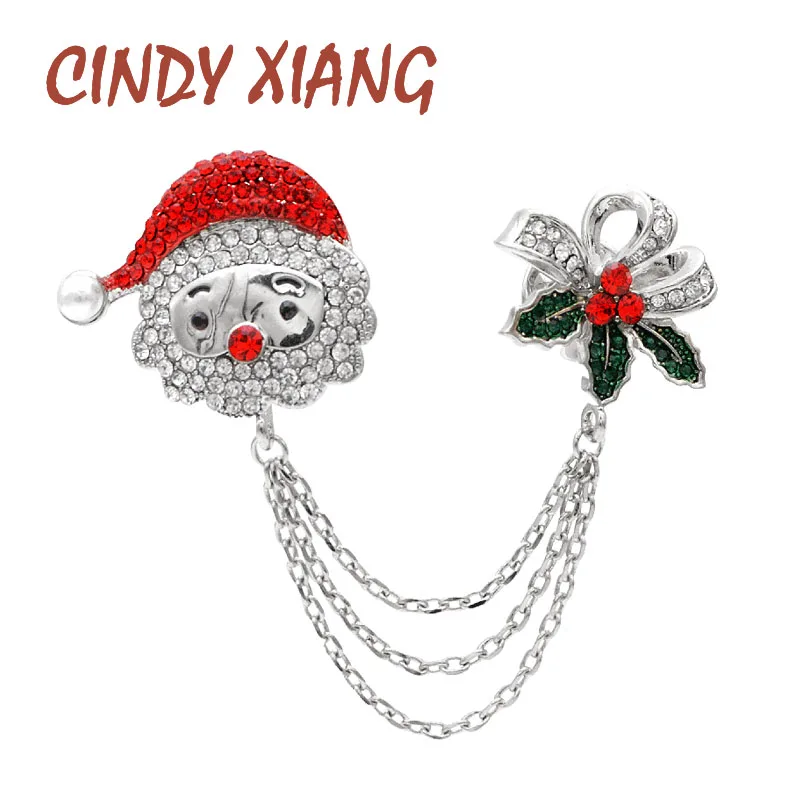 Женская Брошь Санта Клаус CINDY XIANG Рождественская брошь для вечеринки|Броши| |