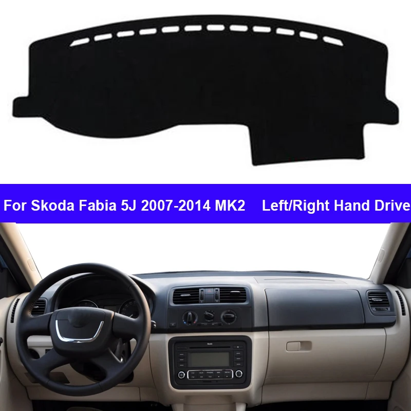 Внутренняя крышка приборной панели автомобиля для Skoda Fabia 5J 2007 - 2014 MK2 защита