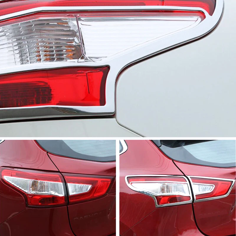 Для Nissan Qashqai J11, автомобильный Стайлинг, задний Автомобильный задний светильник, Накладка для бровей, хромированные украшения, аксессуары