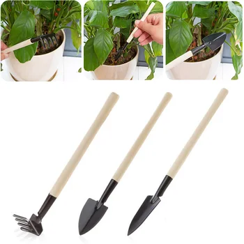 

Rake Garden Tools Combination Drop Shipping New Home Gardening Tool Set Balcony Home-grown Mini Digging Suits Three-piece Shovel