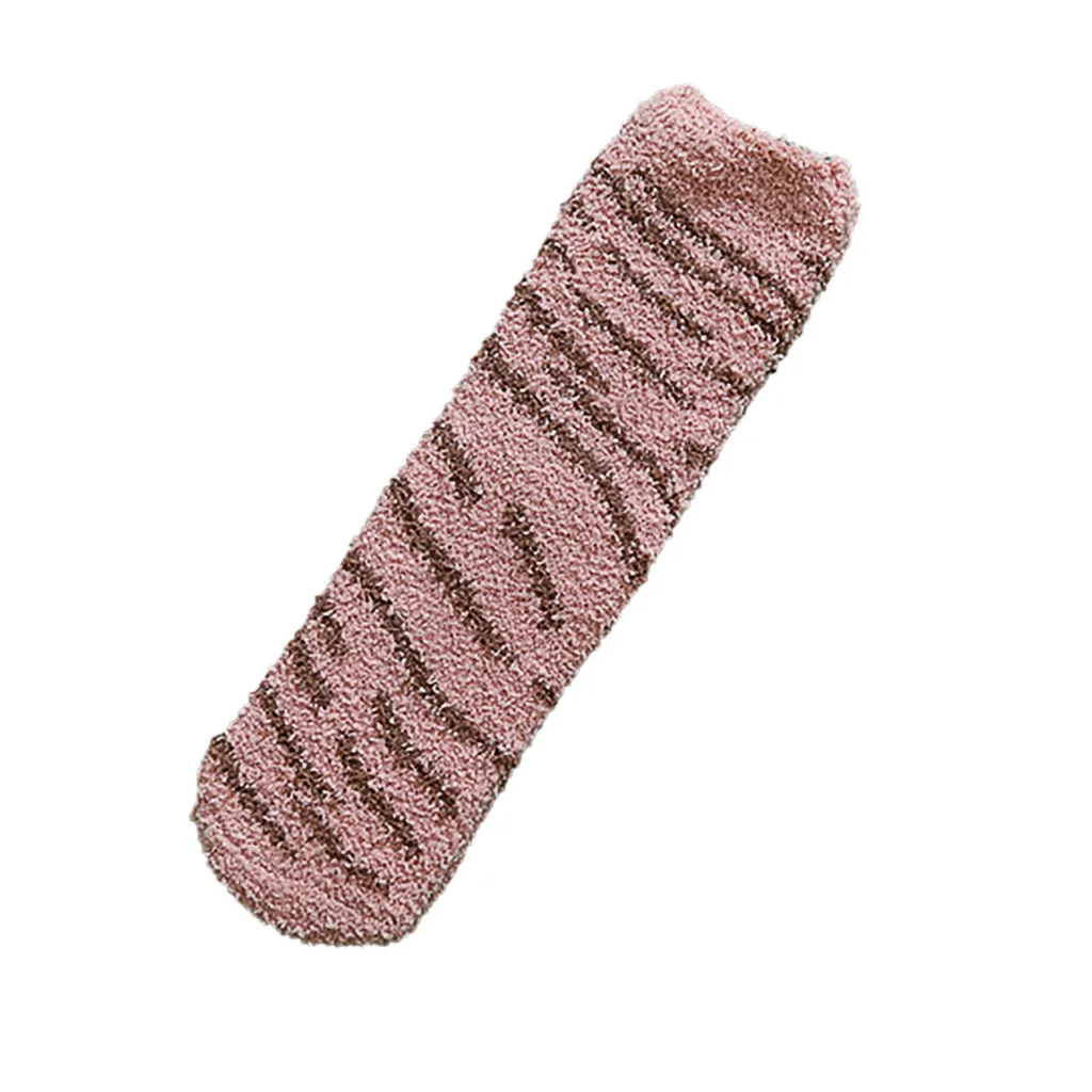 Модные носки из бархата кораллового цвета, 7 цветов, плотные теплые носки с леопардовым принтом, отпечаток когтя, впитывающие пот, 2 шт., повседневные милые мягкие носки