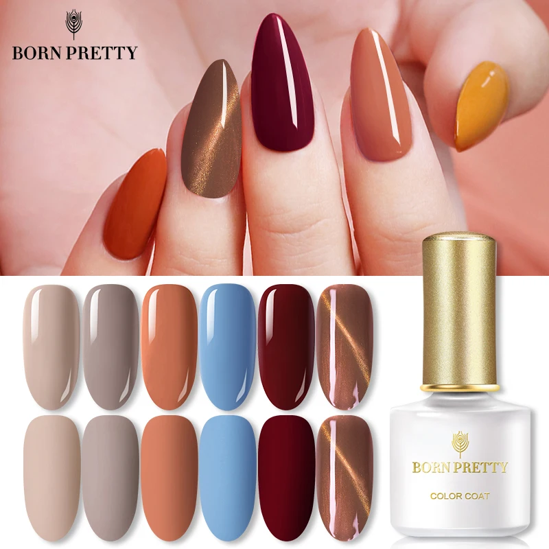 BORN PRETTY Гель-лак осень Базовые цвета серия УФ-гель для ногтей чистый цветной гель для ногтей лак замачиваемый Магнитный Гель-лак для ногтей