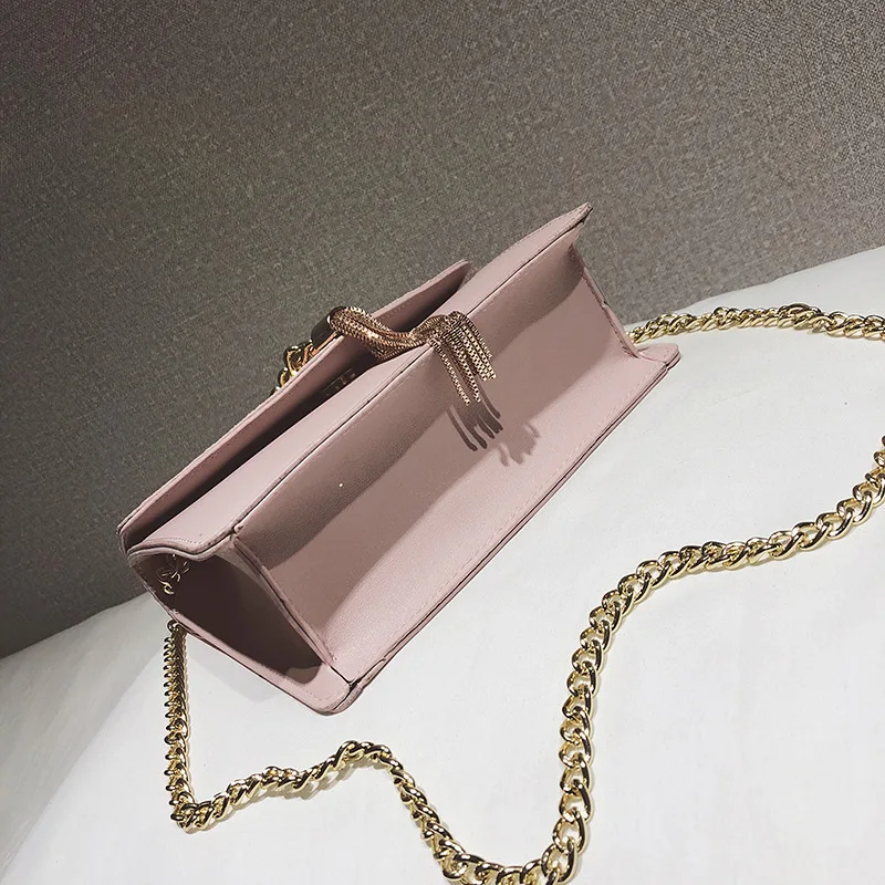 

2018 New Style Stereo Stereotypes Square Sling Bag Bright Surface Star Triangular Magnetic Snap Shoulder Oblique Handbag