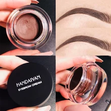 

12 Colors Eyebrow Cream with Brush Waterproof Brown Black Blue Eyebrow Gel Long Lasting Brow Dye Tint Eyeliner Cosmetic Makeup