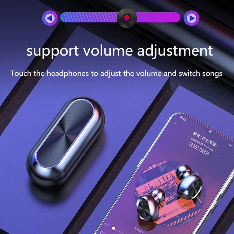 3D стерео беспроводные Bluetooth наушники спортивные водонепроницаемые наушники беспроводные наушники для Xiaomi huawei сенсорные Bluetooth наушники