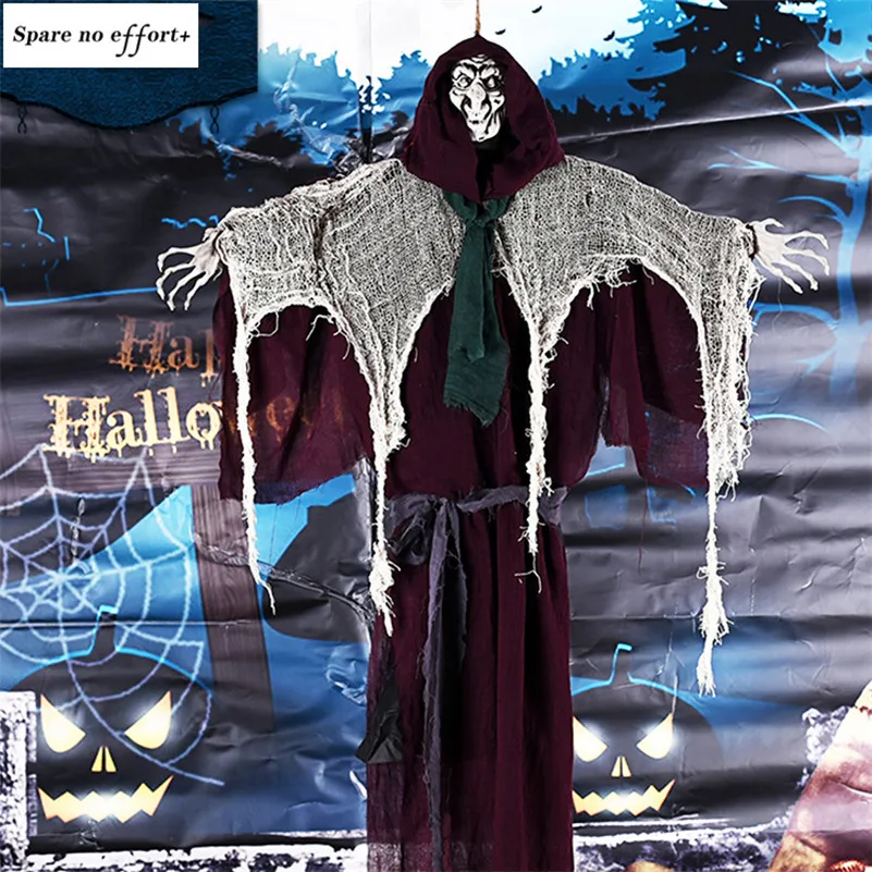 

Bar Club Haunted House Scary Halloween Witch Ghosts Voice Control Scary Halloween Ghosts Scary Props Grim Zombie Decoration